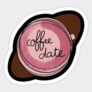 Coffee Date / Cute Coffee Dates Sticker